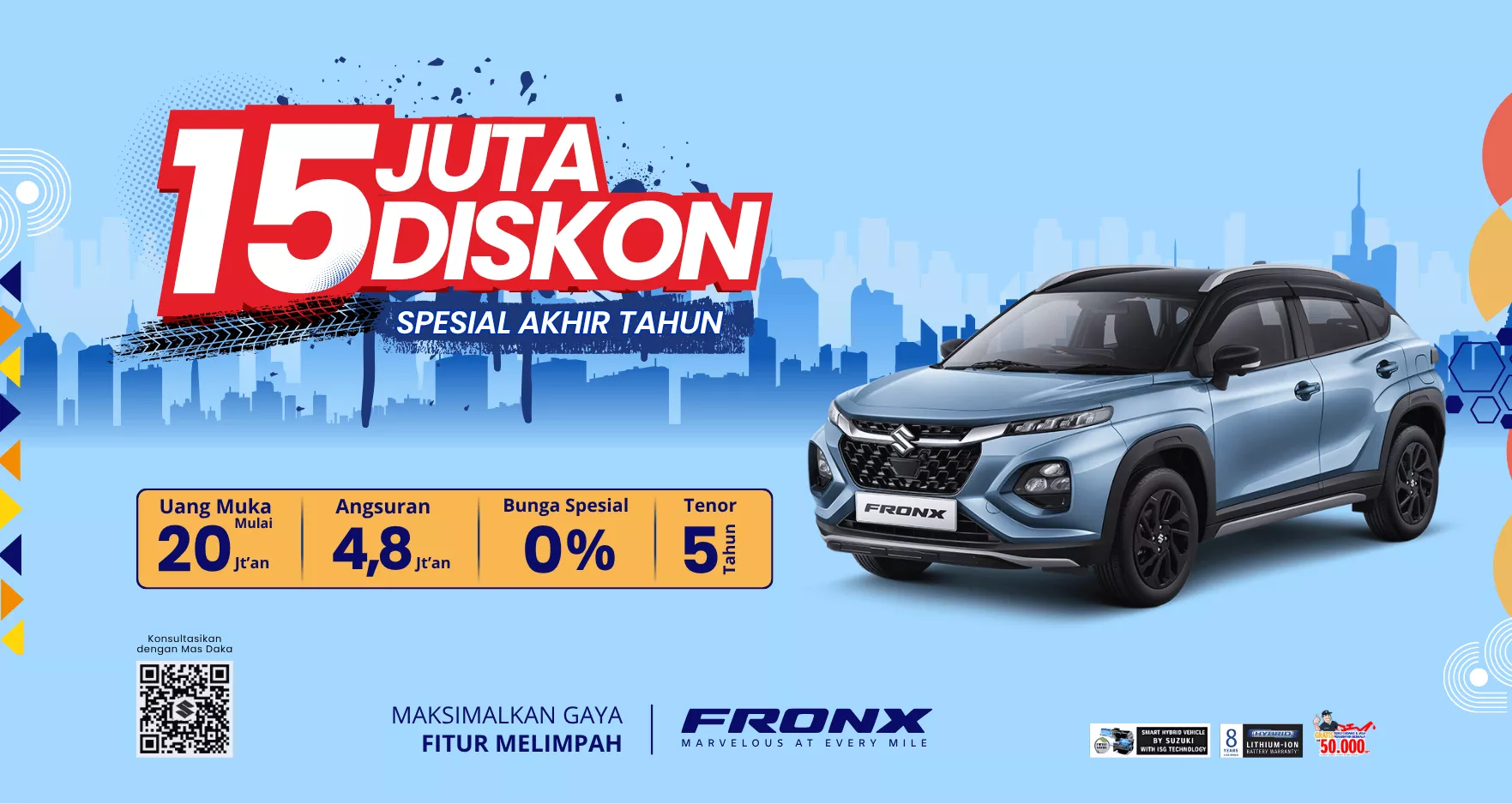 PROMO AKHIR TAHUN SUZUKI FRONX SPESIAL DISKON DI SUZUKI BATAM